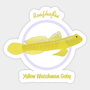 Yellow Watchman Goby Sticker